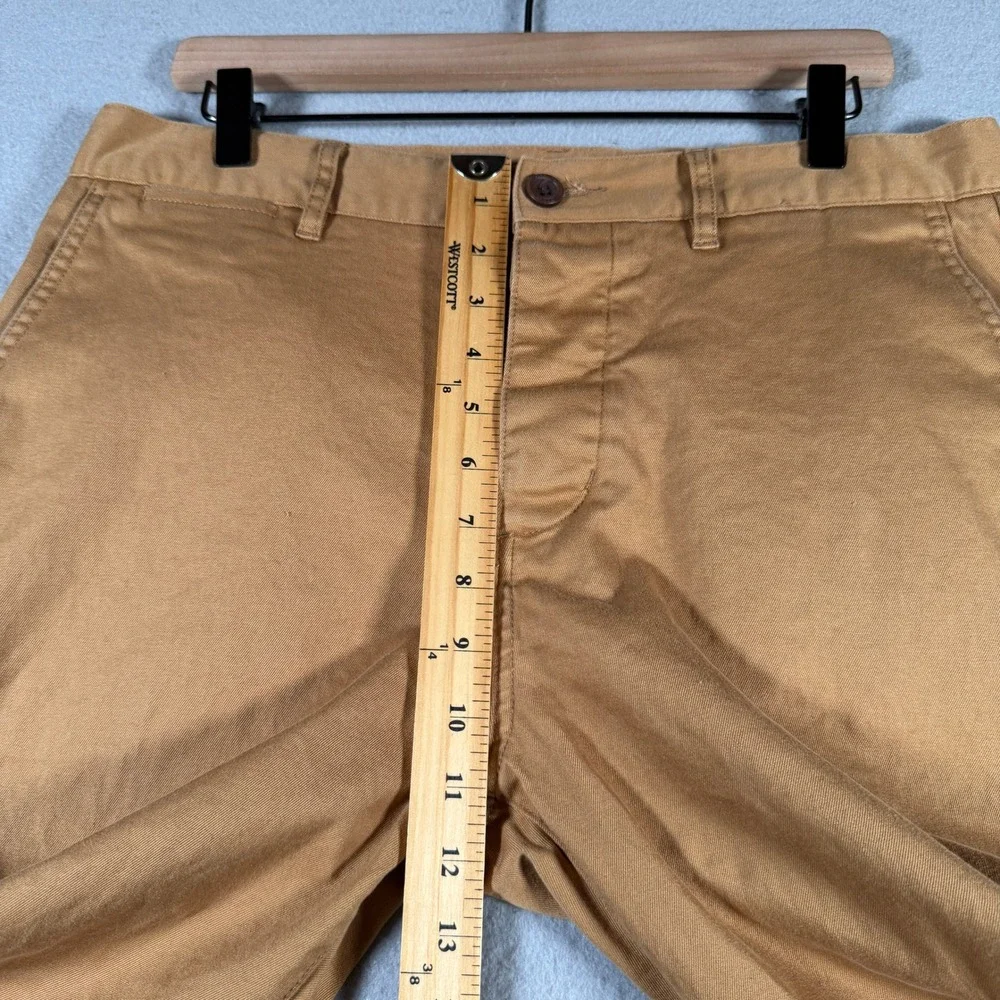 Katin Mens Tobacco Brown Chino Pants Straight Leg Cotton Stretch Size 33